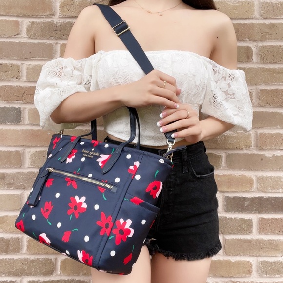 Kate Spade ♠️ Floral Satchel & Crossbody - Picture 4 of 6